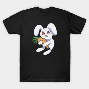 Cute Bunny Rabbit Hugging a Carrot T-Shirt